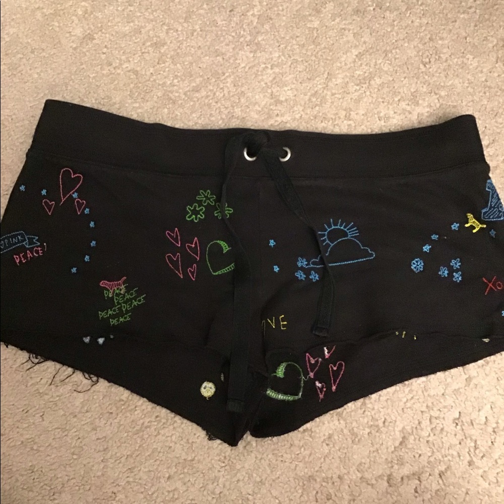 PINK Victoria Secret embroidered shorts